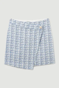 Falda Corta De Tweed