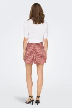Falda Corta Fluida Estampada