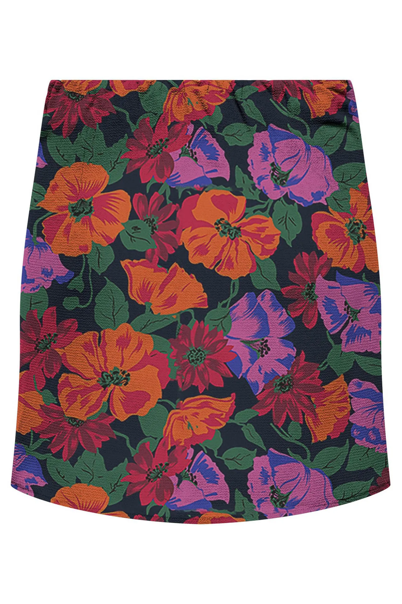 Falda Corta Fruncida Estampada