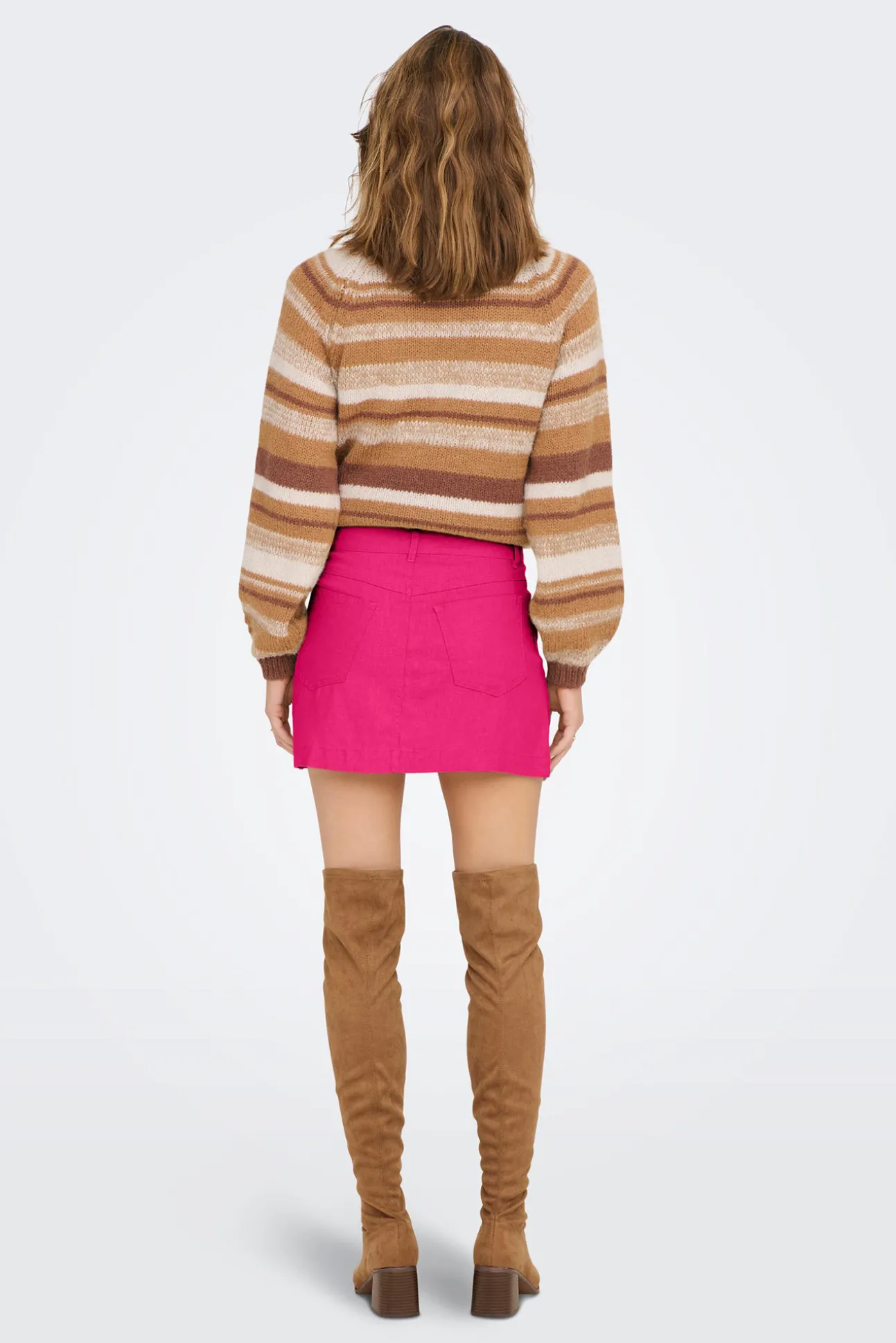 Falda Corta Lino Algodon
