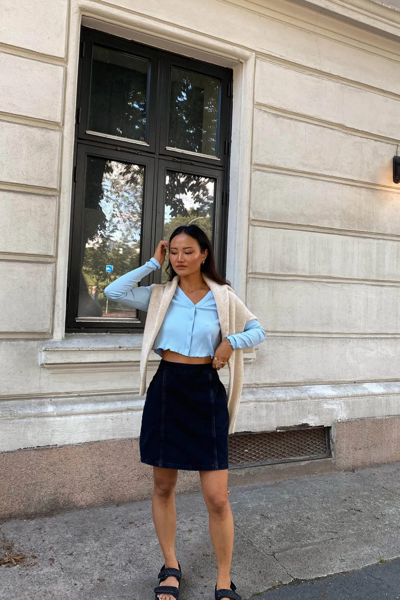 Falda Denim Mini