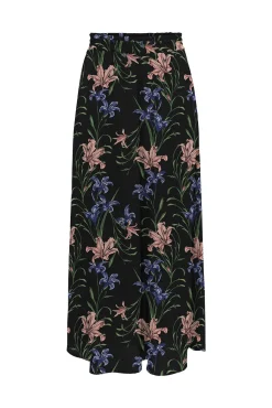 Falda Larga Estampada Cintura Elastica