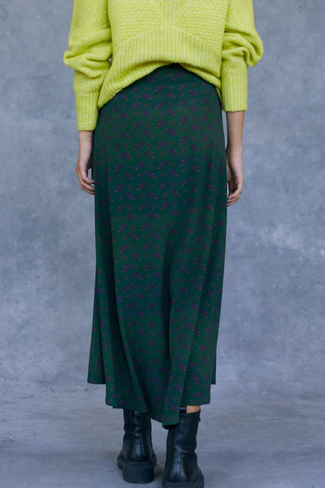 Falda Midi Estampada
