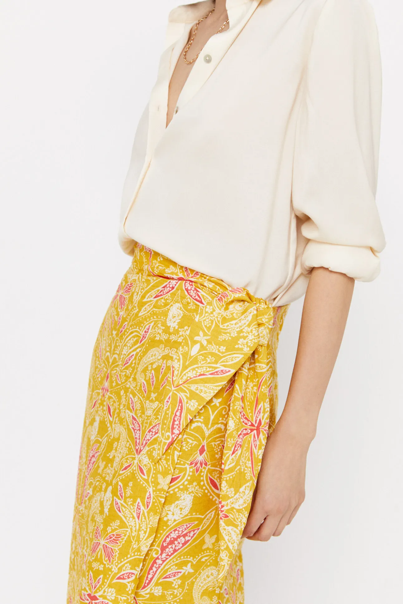 Falda Midi Estampada