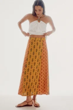 Falda Midi Estampada
