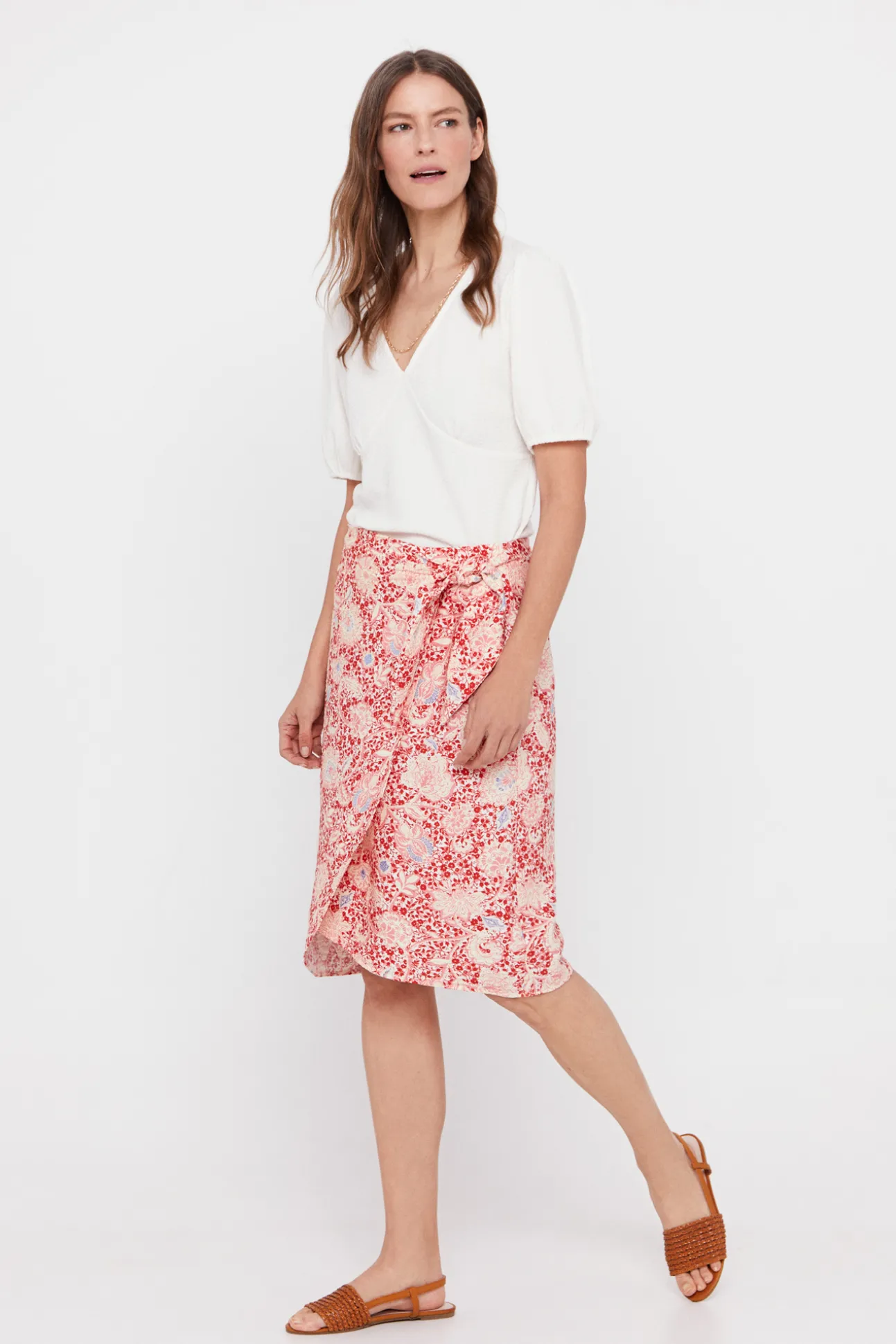 Falda Midi Estampada