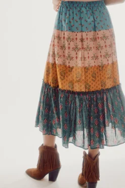 Falda Midi Estampada