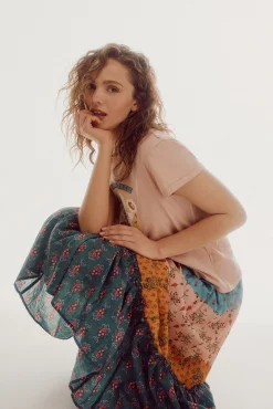 Falda Midi Estampada
