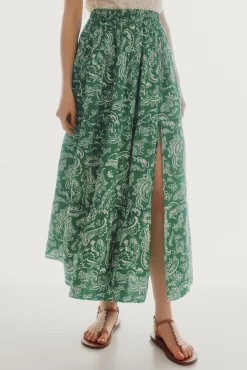 Falda Midi Estampada
