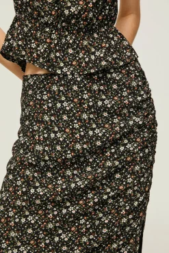 Falda Midi Estampado Floral