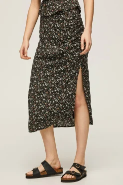 Falda Midi Estampado Floral