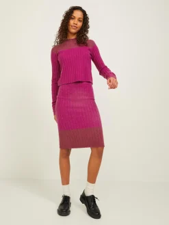 Falda Midi Punto