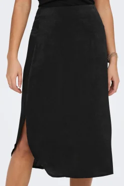 Falda Midi Satinada