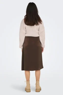 Falda Midi Satinada