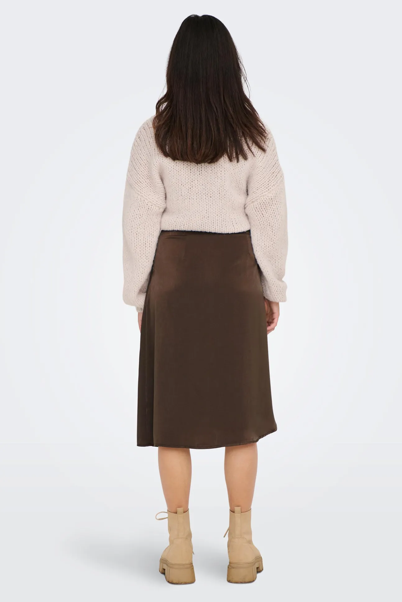Falda Midi Satinada