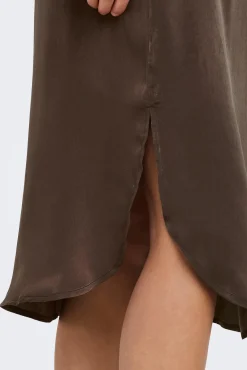Falda Midi Satinada