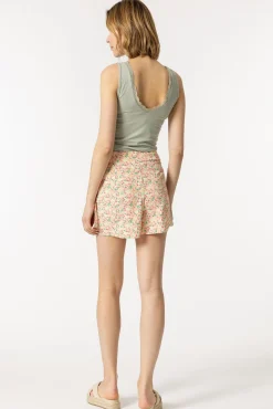 Falda Shorts Fluida Estampado Floral