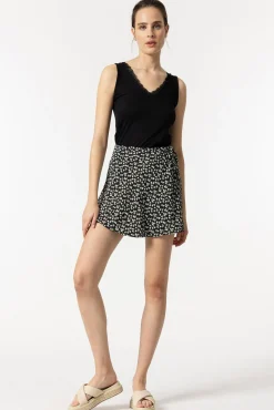 Falda Shorts Fluida Estampado Floral