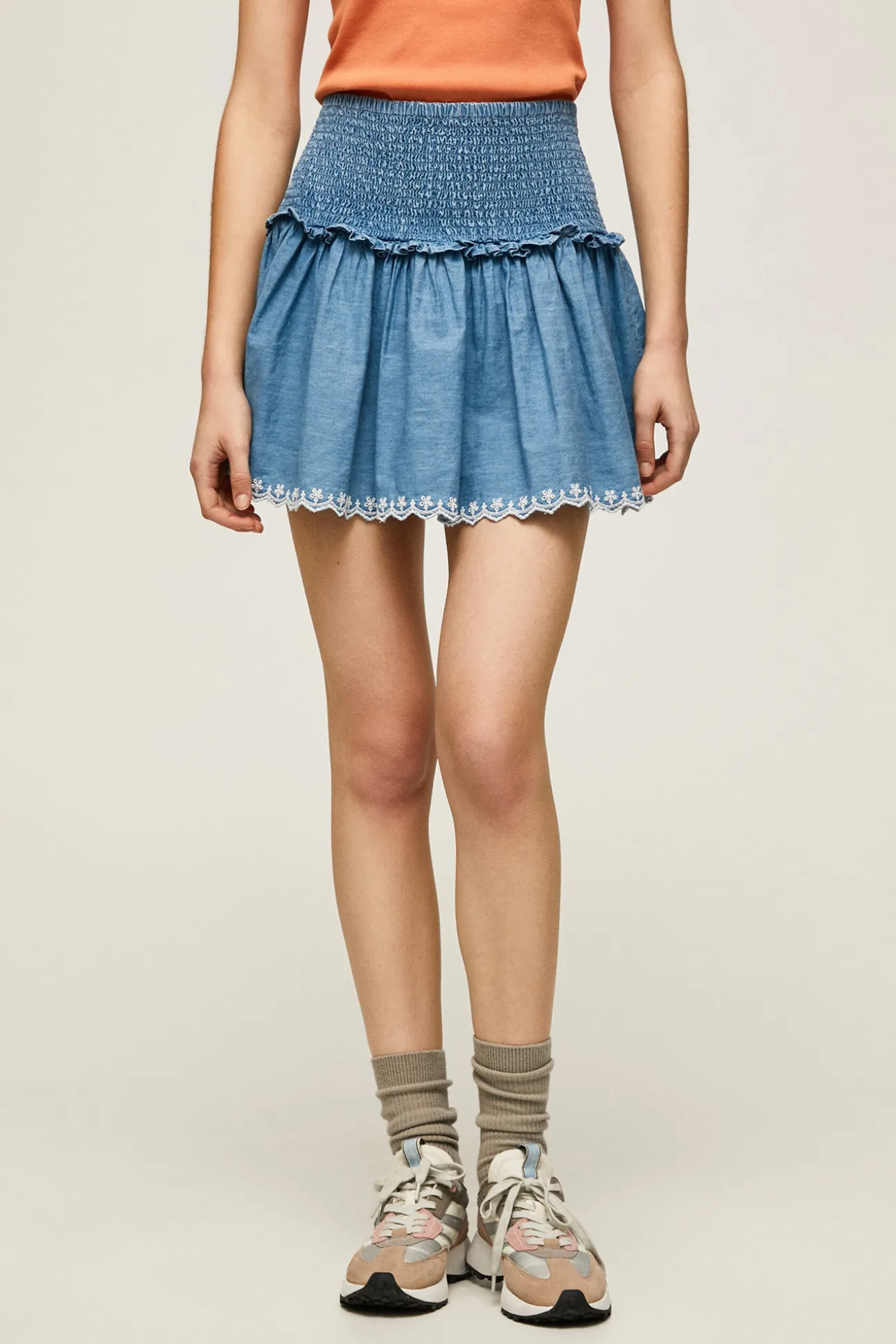 Falda Volantes Tencel