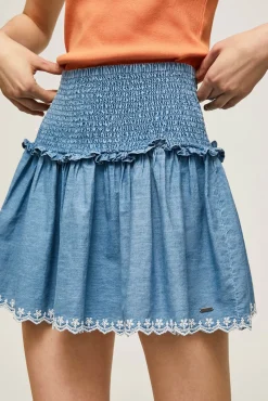 Falda Volantes Tencel