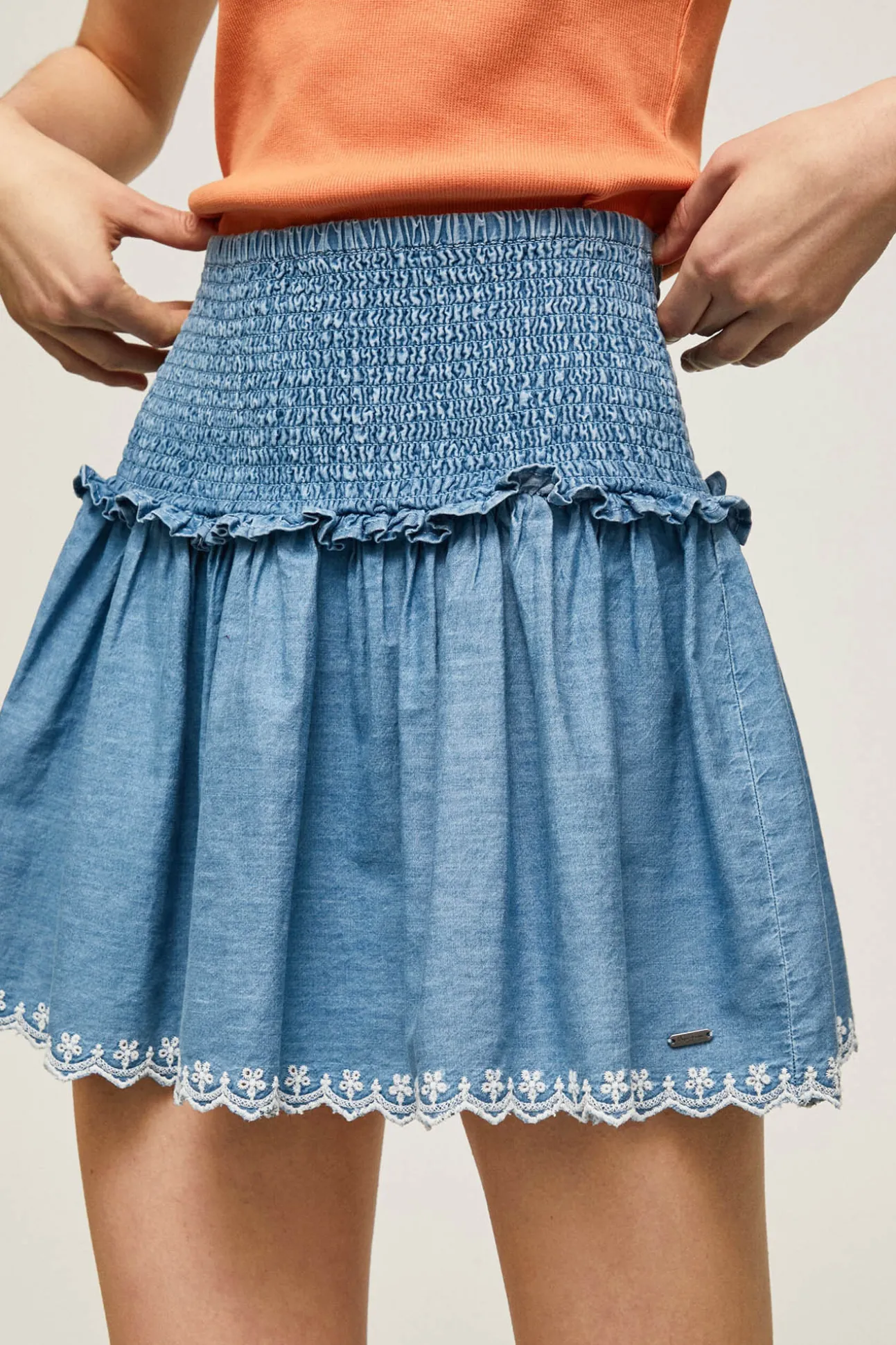 Falda Volantes Tencel