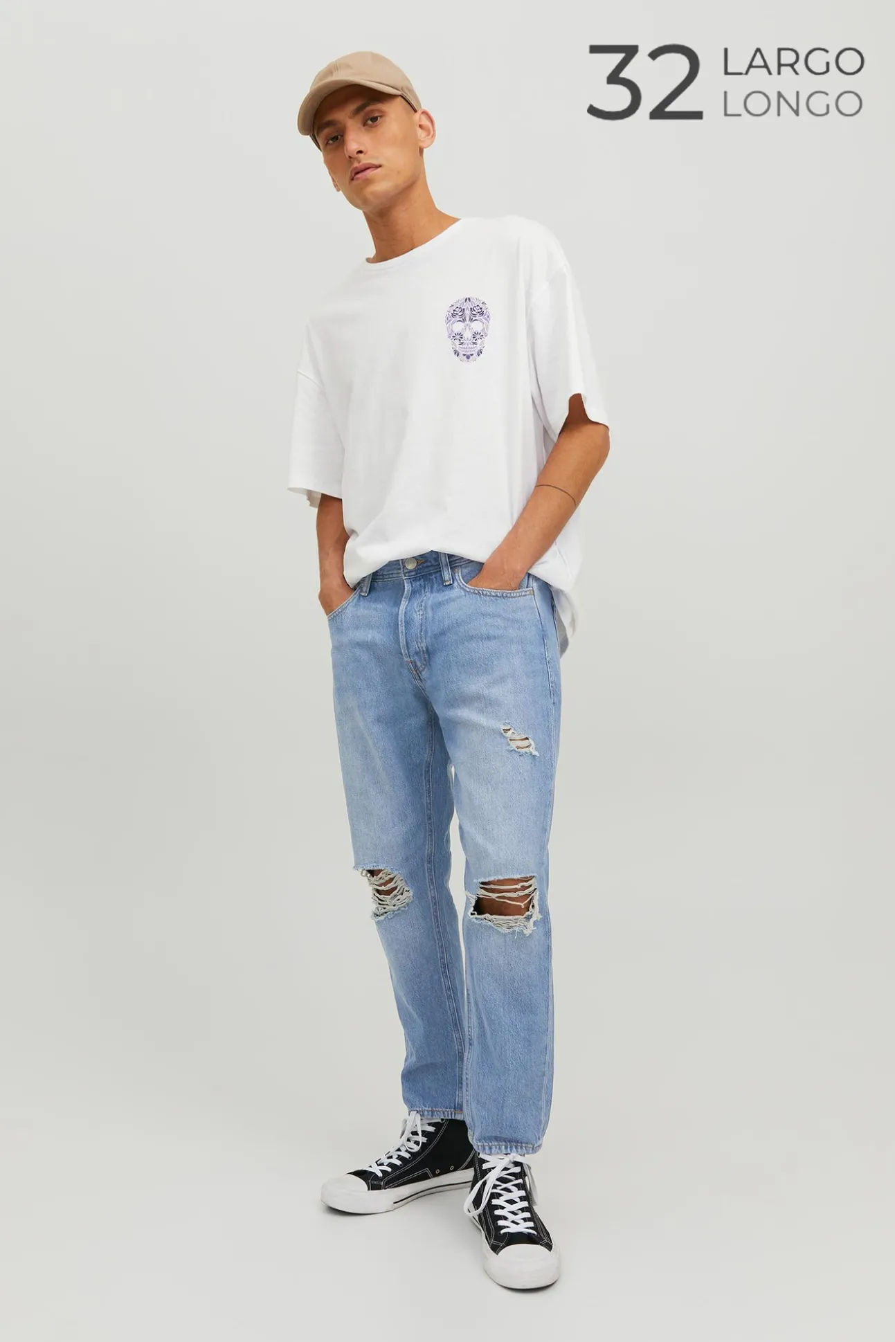 Jeans Frank Azul Cropped