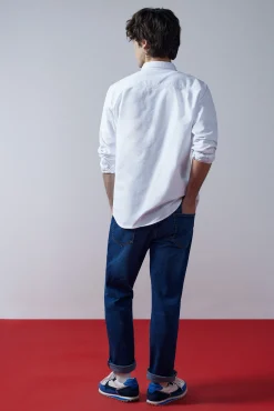 Jeans Regular Lavado Medio Oscuro