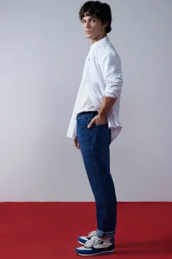 Jeans Regular Lavado Medio Oscuro