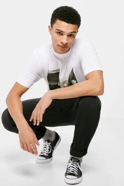 Jeans Regular Negro Lavado