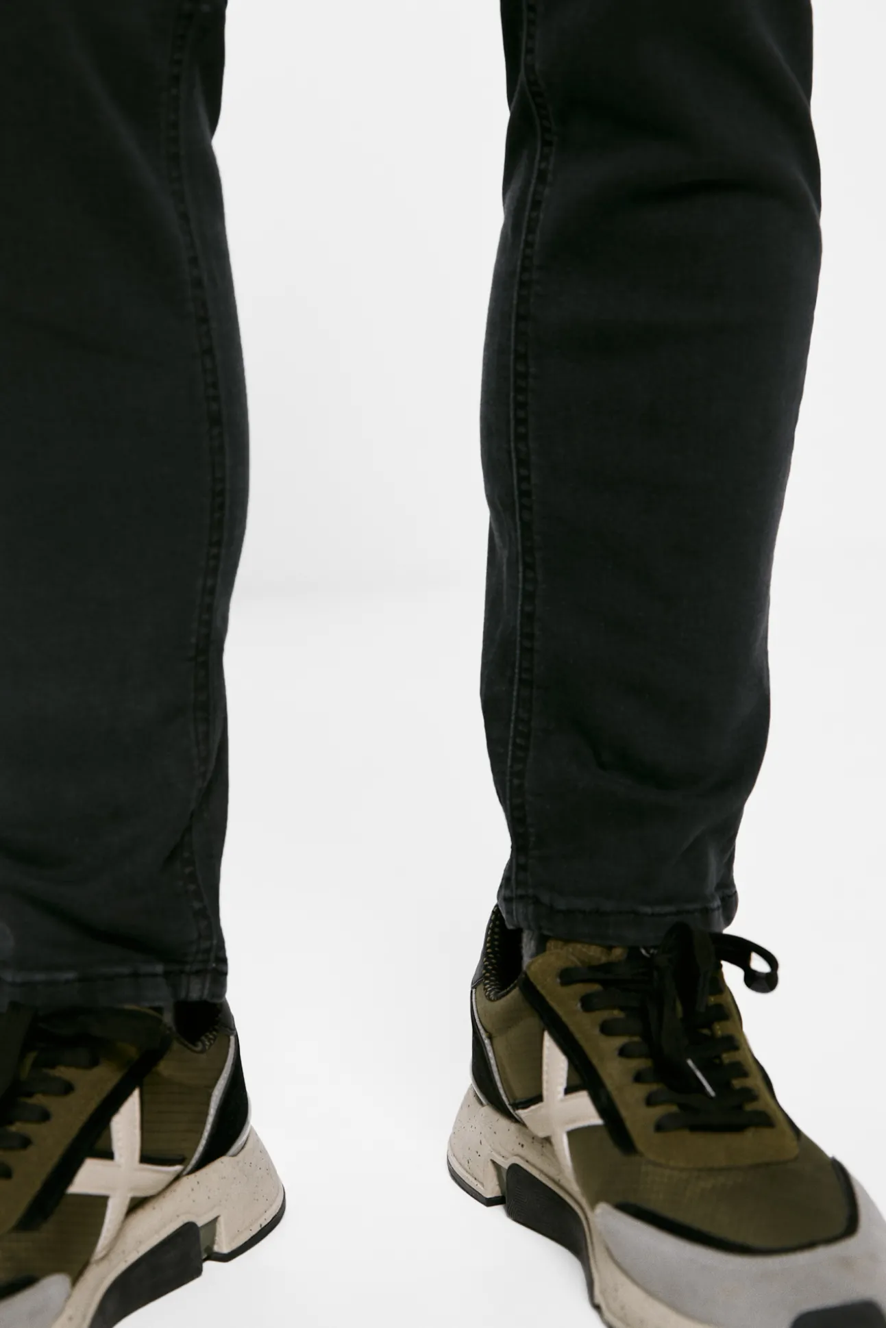Jeans Skinny Negro Lavado