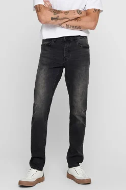 Jeans Slim Gris Oscuro