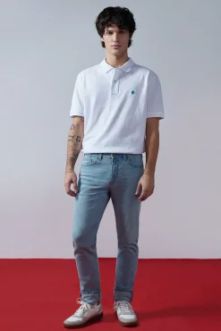 Jeans Slim Lavado Claro