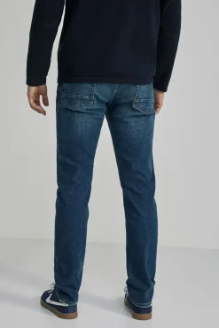 Jeans Slim Lavado Medio Oscuro