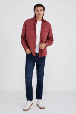 Jeans Slim Lavado Oscuro