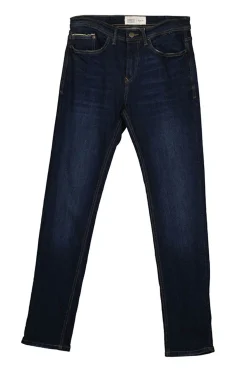 Jeans Slim Lavado Oscuro Ensuciado