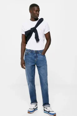 Jeans Slim Ligero Lavado Medio Oscuro