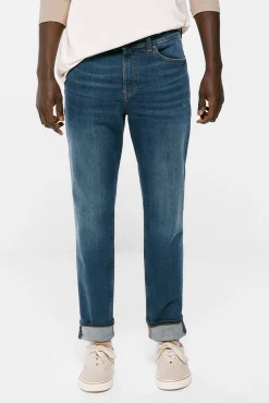 Jeans Slim Ligero Lavado Medio Oscuro