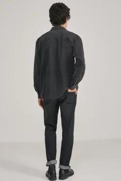 Jeans Slim Ligero Negro Lavado