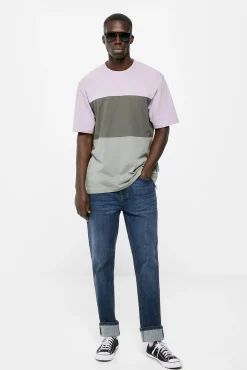 Jeans Slim Ligeros Lavado Oscuro