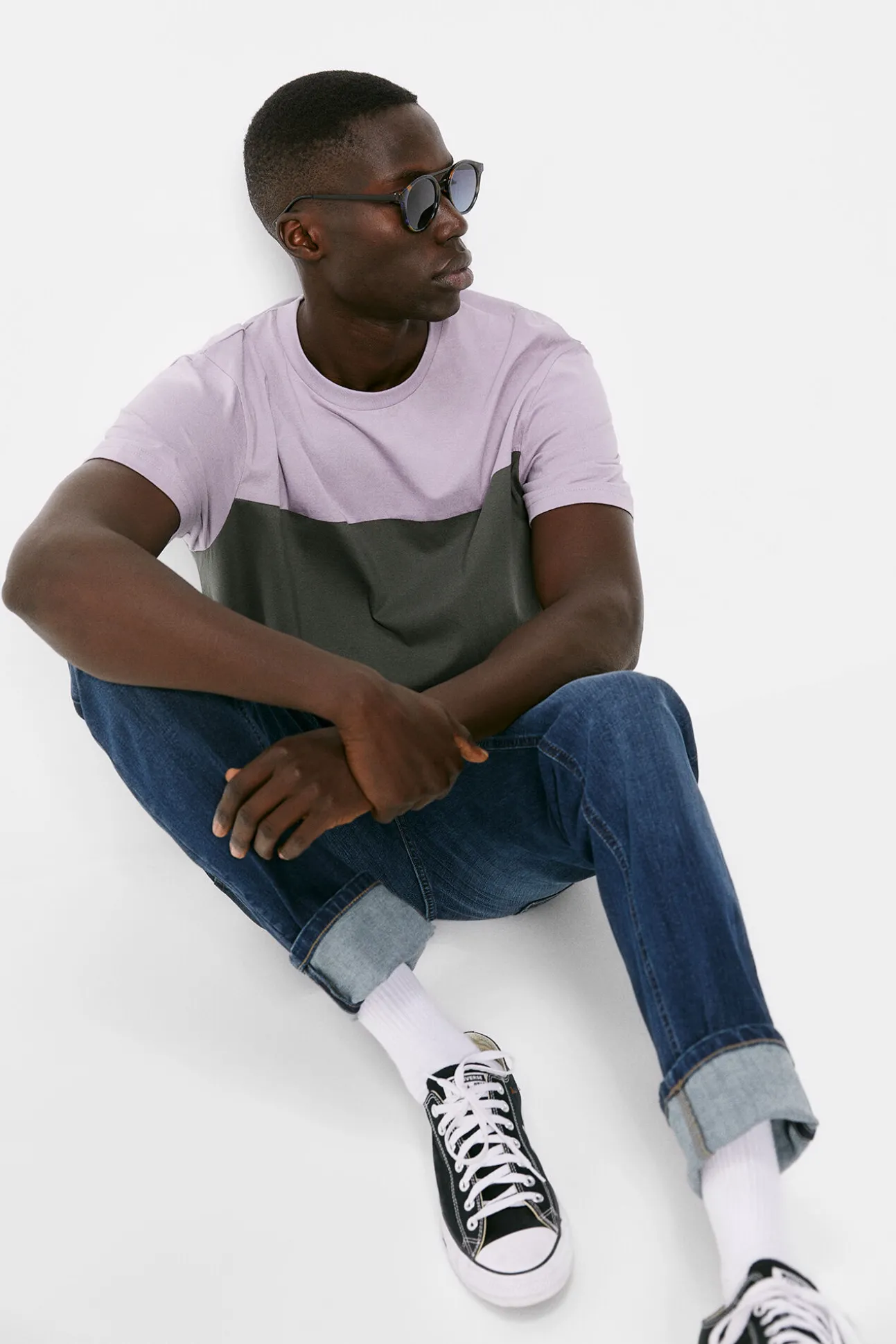 Jeans Slim Ligeros Lavado Oscuro