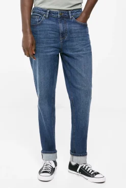 Jeans Slim Ligeros Lavado Oscuro