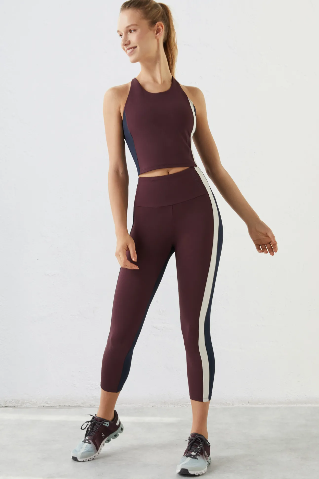 Leggings Crop Block 4D Stretch