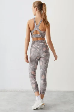 Leggings Crop Flores 4D Stretch
