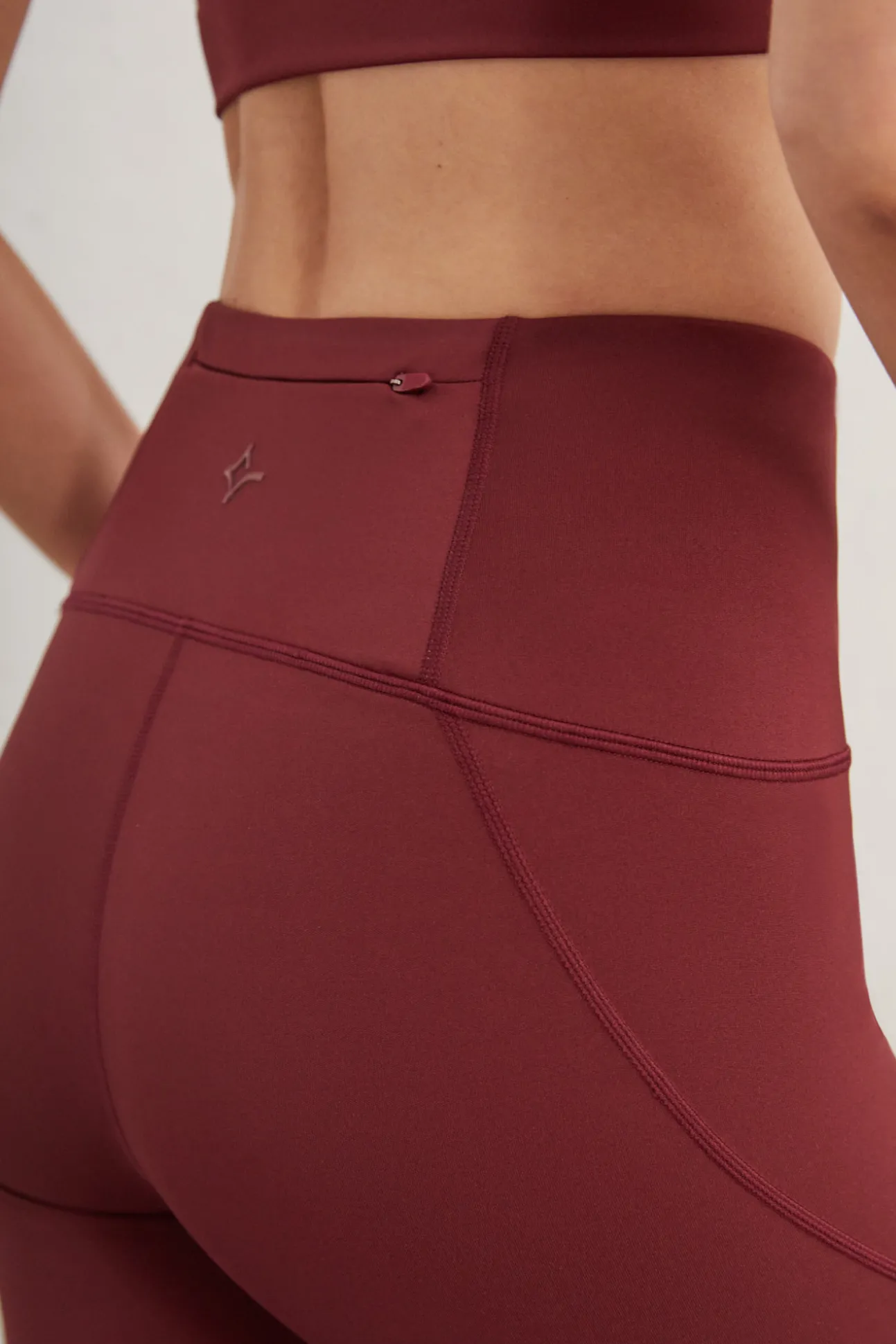 Leggings Largos Granate 4D Stretch