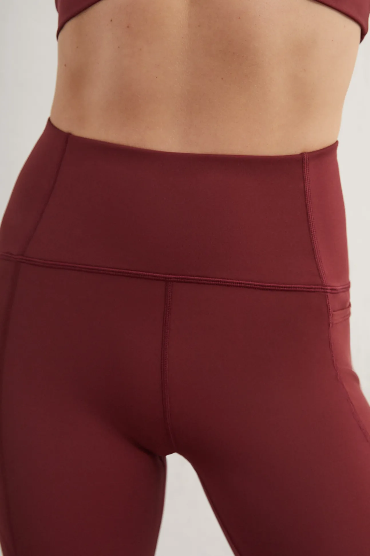 Leggings Largos Granate 4D Stretch