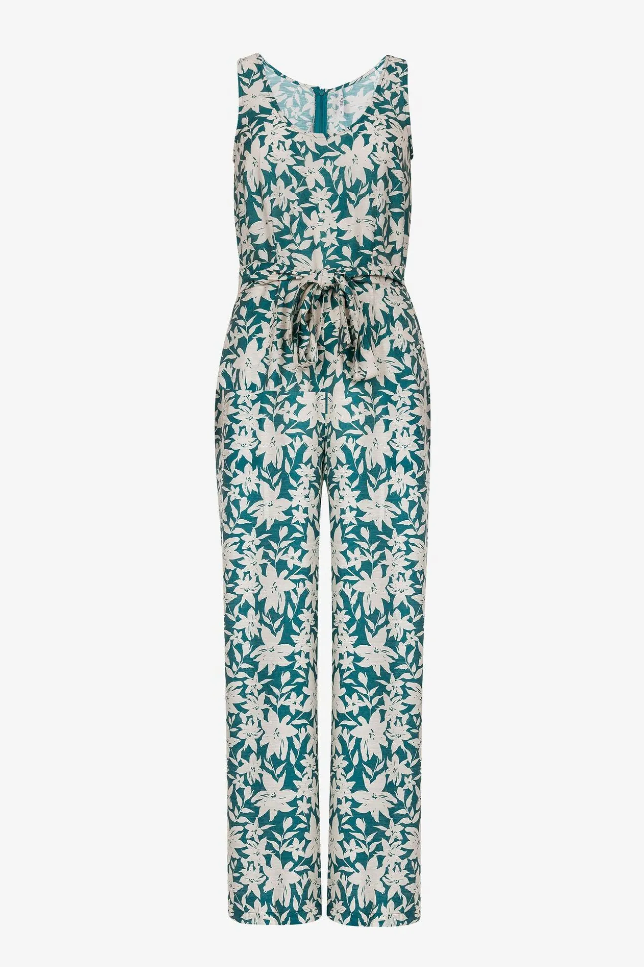 Mono Fluido Estampado Con Cinturon