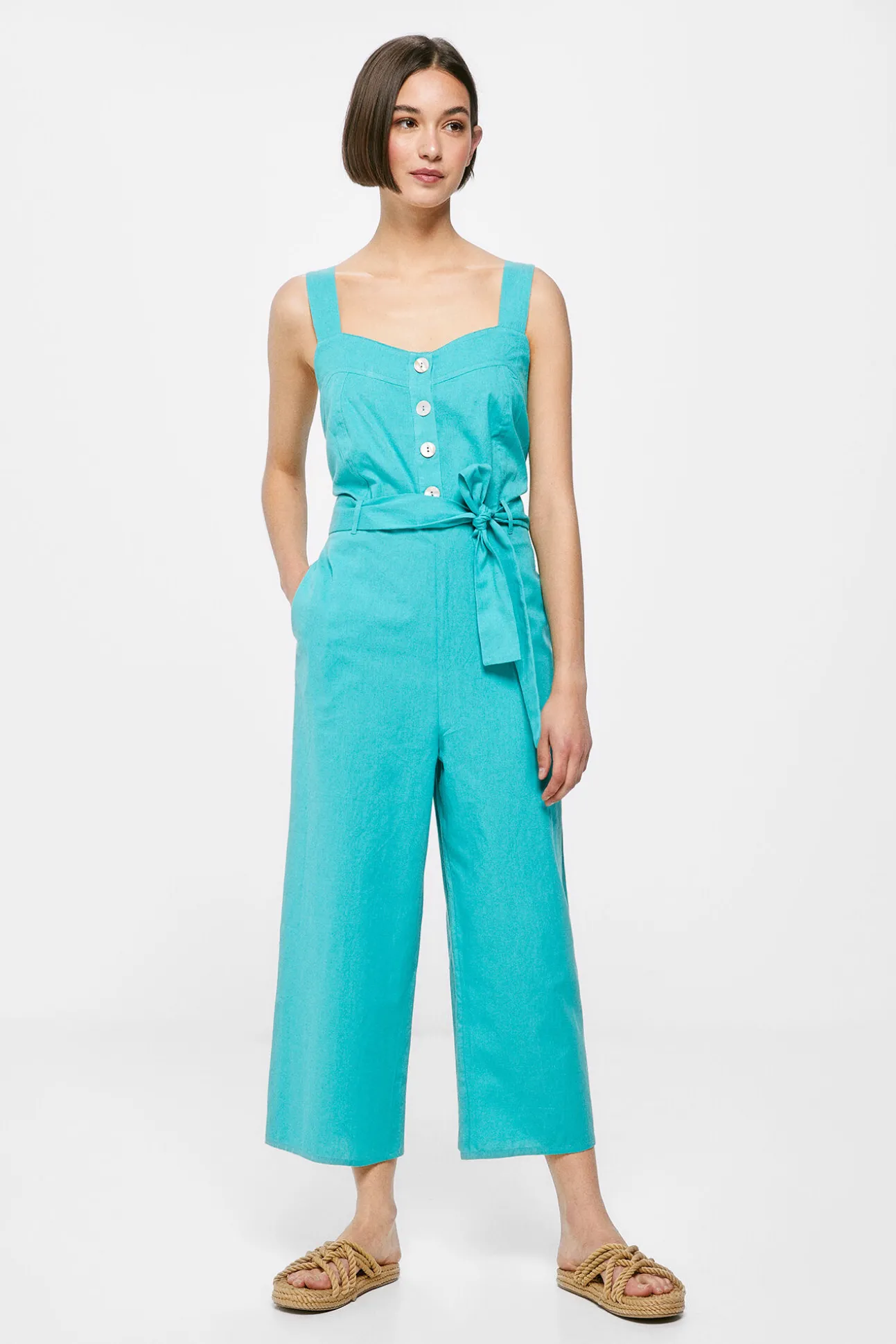 Mono Verde Lino Algodon