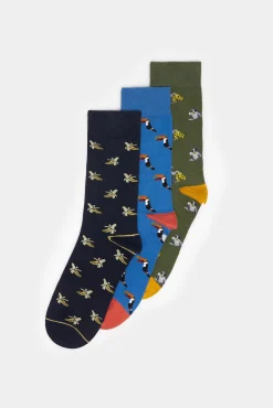 Pack 3 Calcetines Altos Tropicales