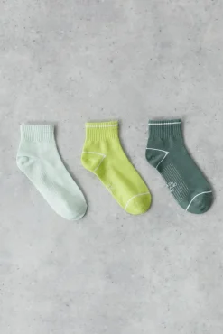 Pack 3 Calcetines Cortos Tecnicos Algodon Multicolor