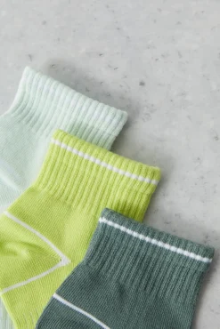 Pack 3 Calcetines Cortos Tecnicos Algodon Multicolor